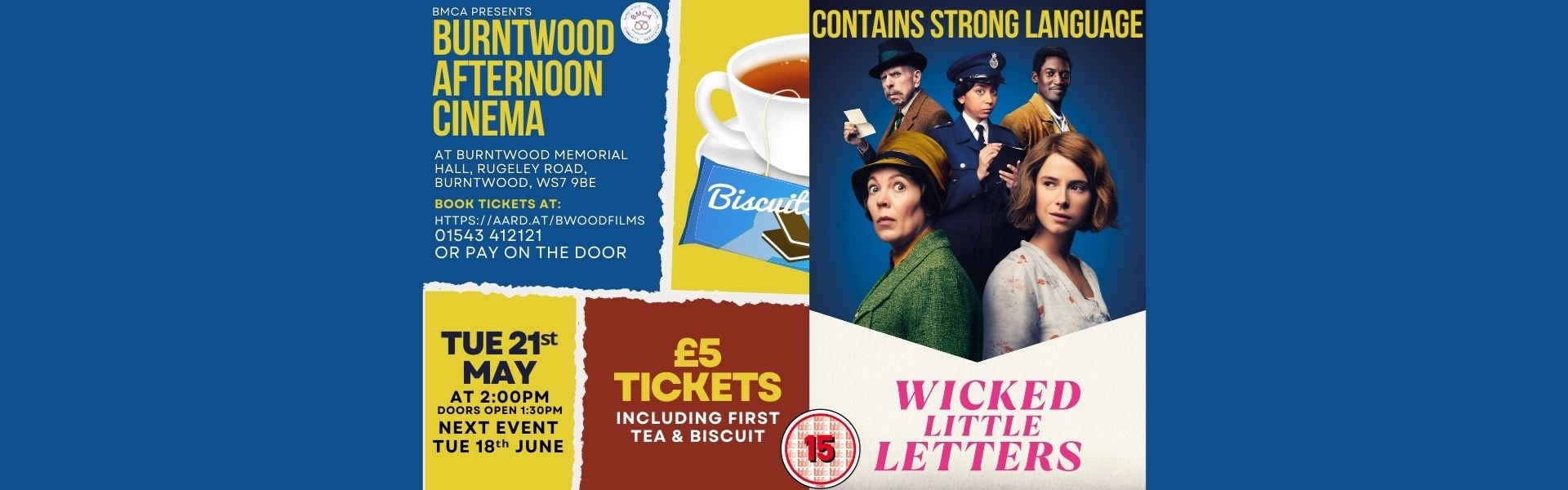 Burntwood Afternoon Cinema - Wicked Little Letters